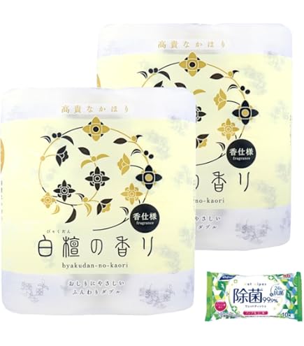 お香のように心身ともに リラックスする香り 白檀の香りとプリント！ 白檀の香り12Rダブル 8入 Amazon.co.jp: お香のように心身ともに リラックスする香り 白檀の香り